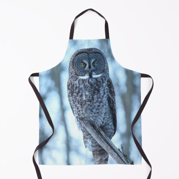 Item preview, Great Gray Owl Perched in Woodland Habitat designed and sold by locustgirl.