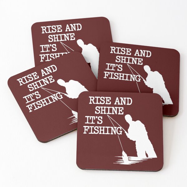Item preview, rise and shine it's fishing designed and sold by CloudyPress.