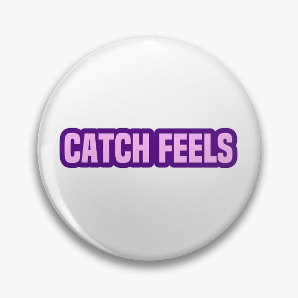 Item preview, Catch Feels, Dating Memes Purple Outline designed and sold by Memes N Lore .