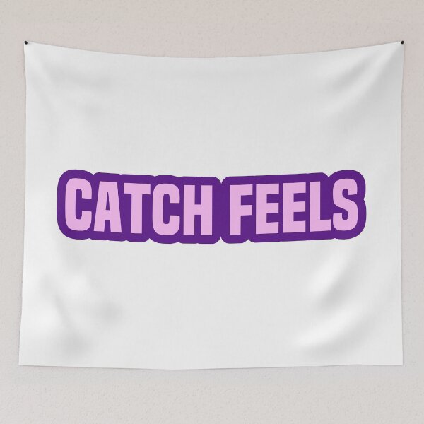 Item preview, Catch Feels, Dating Memes Purple Outline designed and sold by Memes N Lore .