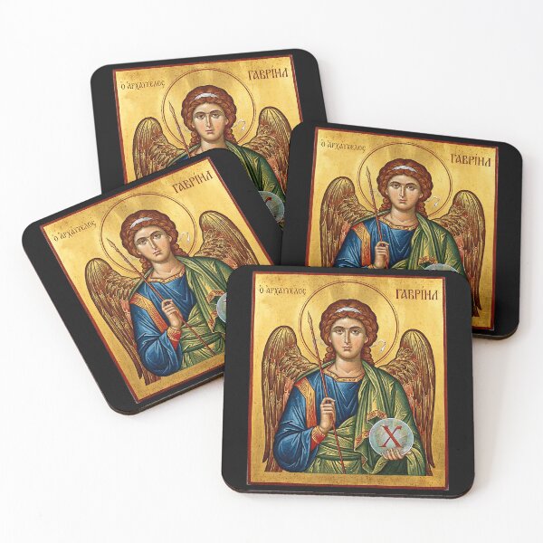 Item preview, Retro St Gabriel Archangel Byzantine Christian Art Icon designed and sold by zptees.