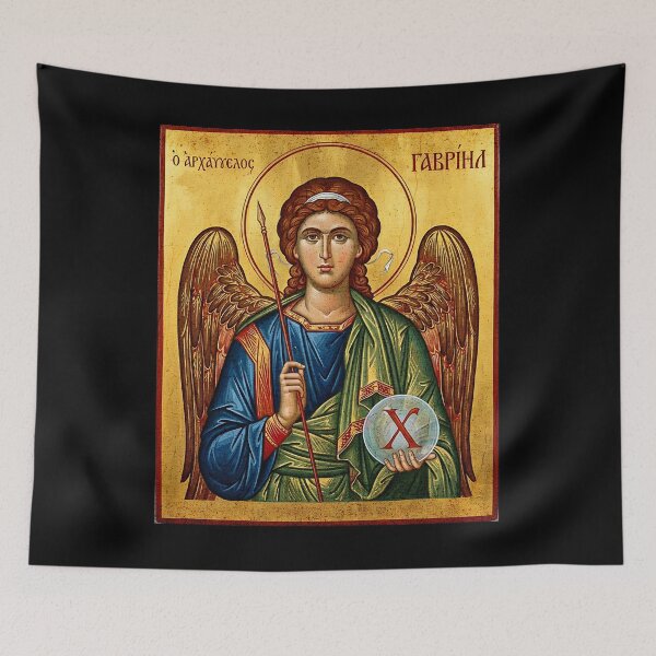 Item preview, Retro St Gabriel Archangel Byzantine Christian Art Icon designed and sold by zptees.