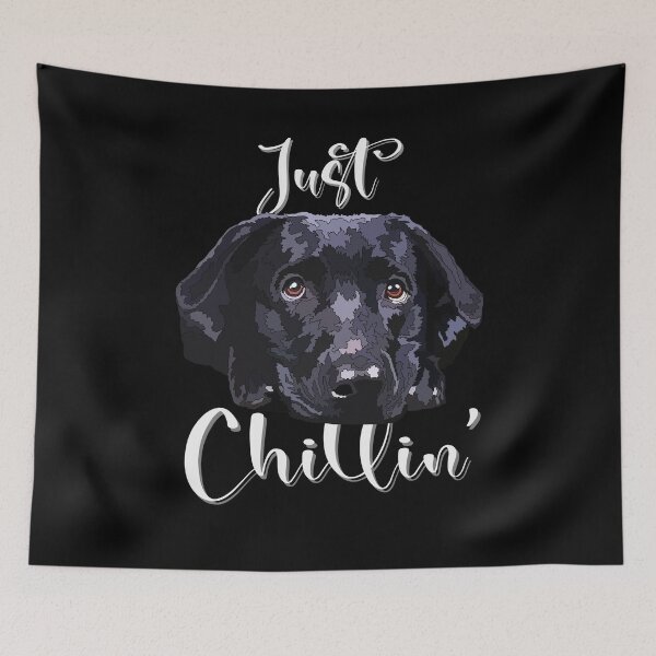 Item preview, Just Chillin Black Labrador Dog designed and sold by Just-Arts-4U.
