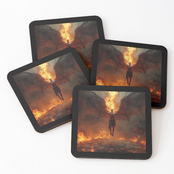 Item preview, Demon Ascension Ritual – Dark Fantasy Demonic Transformation Art designed and sold by Ferdopalec.