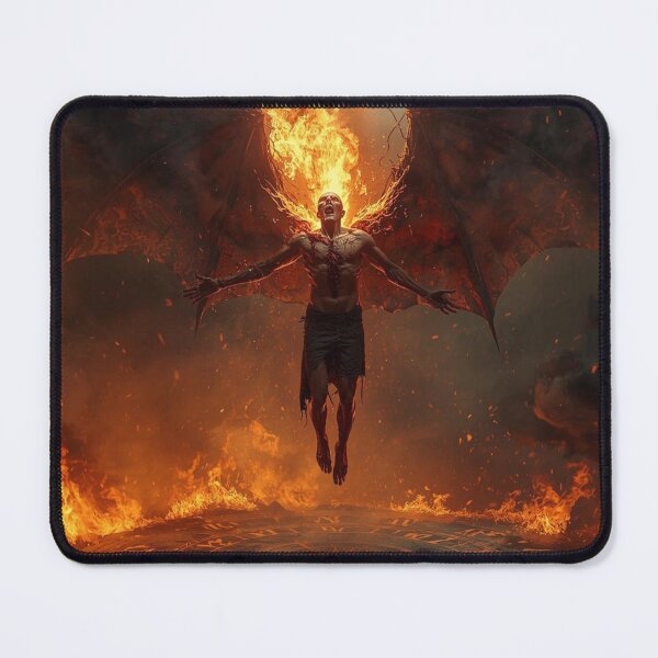 Item preview, Demon Ascension Ritual – Dark Fantasy Demonic Transformation Art designed and sold by Ferdopalec.
