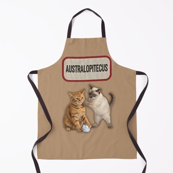 Item preview, AUSTRALOPITECUS – Prehistoric Word Cats Fighting Patch designed and sold by catastrocat.
