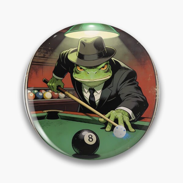 Item preview, The Frogfather Of Pool - Hop To The 8 Ball designed and sold by Majnon8bp.