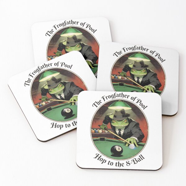 Item preview, The Frogfather Of Pool - Hop To The 8 Ball designed and sold by Majnon8bp.