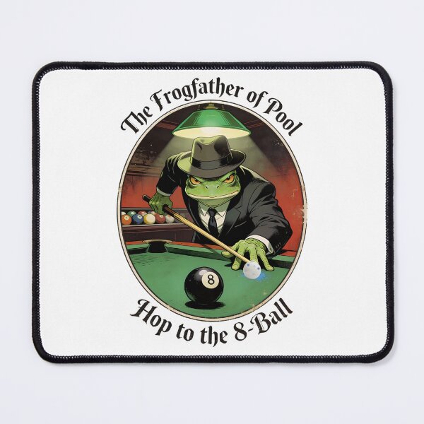 Item preview, The Frogfather Of Pool - Hop To The 8 Ball designed and sold by Majnon8bp.