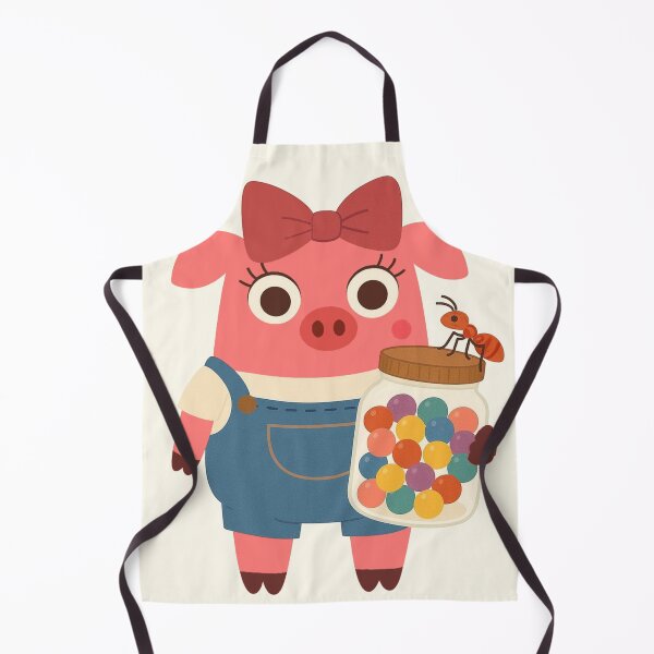 Item preview, Truffle, little pig with a jar of gummy bears designed and sold by Aloloco.