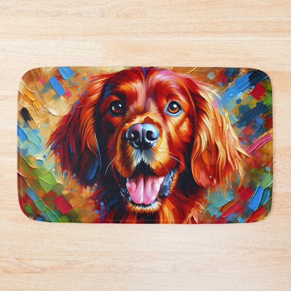 Item preview, Irish Setter Red Dog Acrylic Print Pet Portrait Dog Lovers designed and sold by Puppy Puzzles Plus.