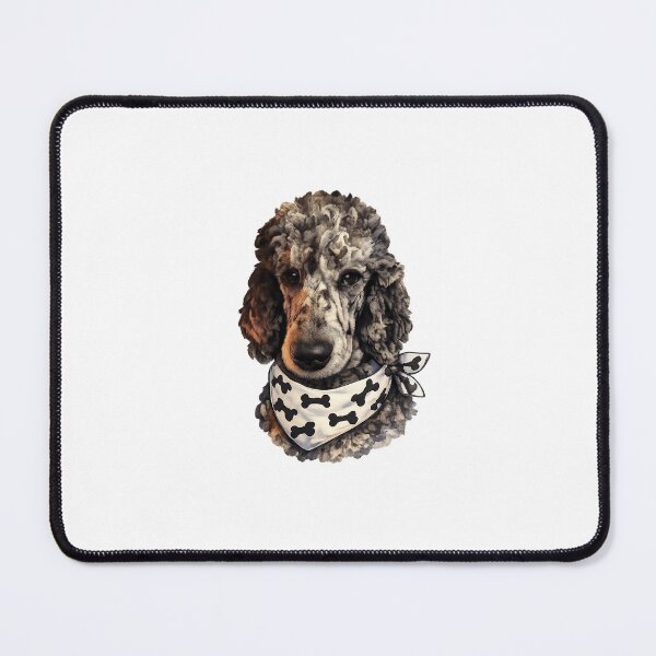 Item preview, Merle Poodle in a Bandana designed and sold by WildKindred.