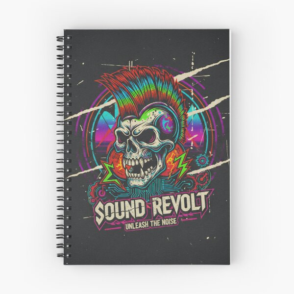 Item preview, Sound Revolt: Cyberpunk Punk Rock Skull – Unleash The Noise designed and sold by JanRizz.