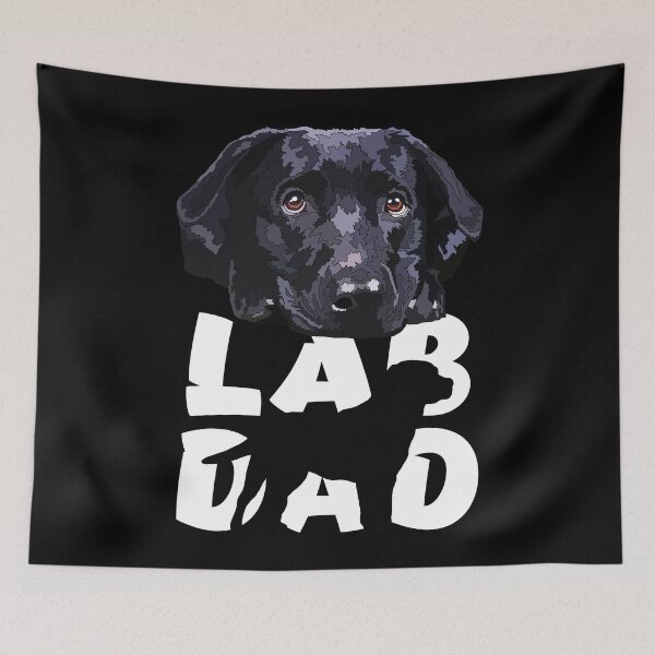 Item preview, Black Lab Dad Puppy Dog designed and sold by Just-Arts-4U.