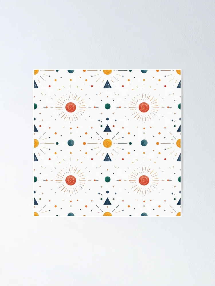 Thumbnail 1 of 3, Poster, Geometry designed and sold by P-for-Patterns.