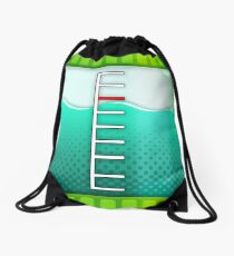 Turquoise Ink Tank Drawstring Bag