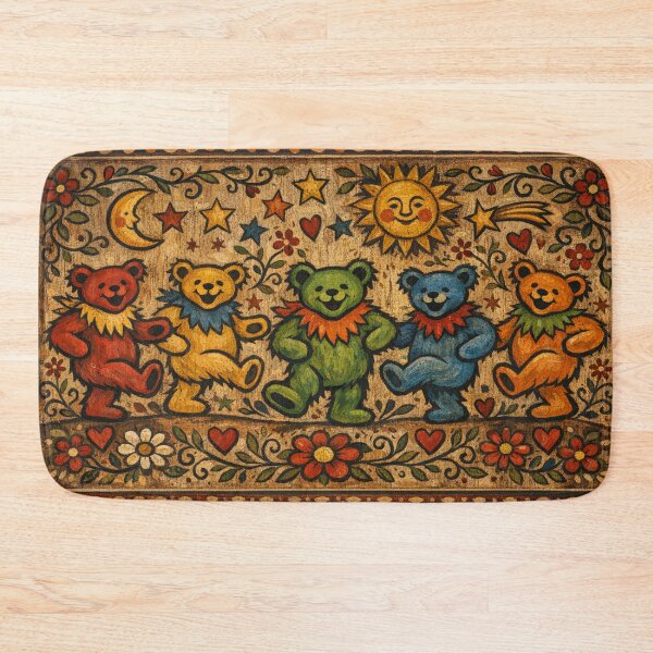 Item preview, Rustic Folk Art Bears Dancing designed and sold by AlBinda.