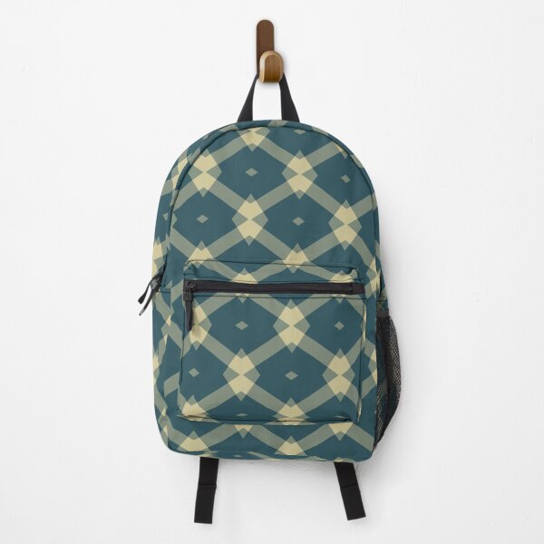 Item preview, Overlapping Cream Diamond Motif on Teal designed and sold by DesignsbyPheby.
