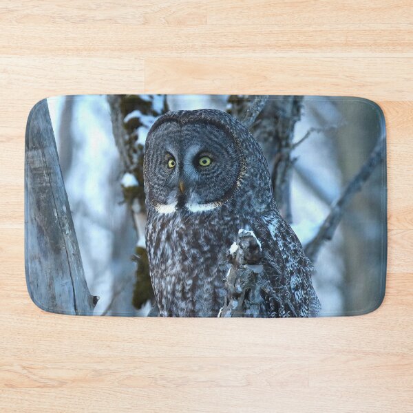 Item preview, Great Gray Owl Watching from the Woods designed and sold by locustgirl.