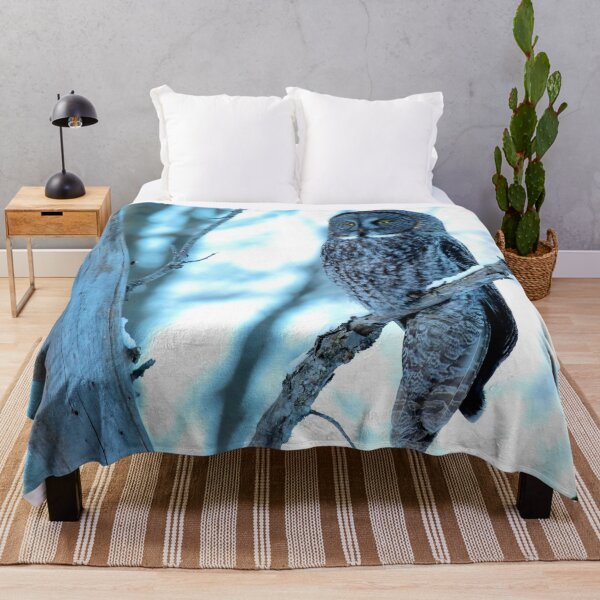 Item preview, Great Grey Owl in Silent Forest designed and sold by locustgirl.