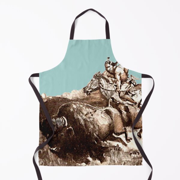 Item preview, Indian Rider Hunting Buffalo American Frontier Painting designed and sold by YuckyCat.