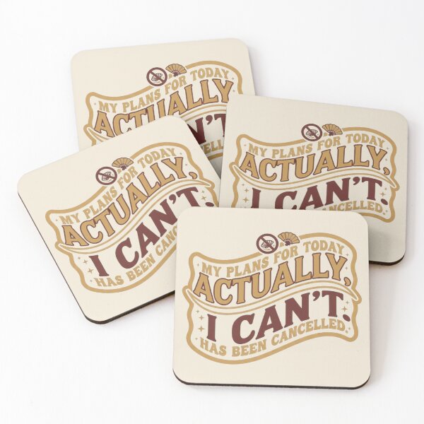 Item preview, My Plans For Today Actually I Can't - Retro Wavy Sarcastic Quote designed and sold by axiksa10.