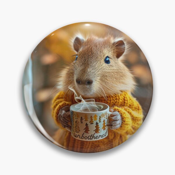 Item preview, Bari the Unbothered Capybara – Calm in a Noisy World designed and sold by Zajumaris Art & Heart.