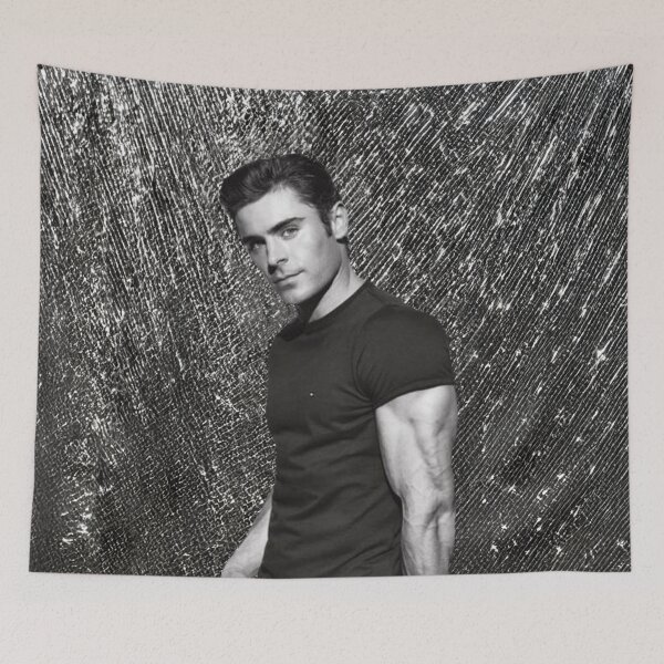 Item preview, Zac Efron - Black and white designed and sold by PYXOO.