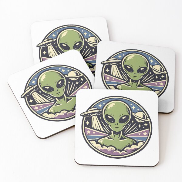 Item preview, Vintage Alien – Retro UFO Logo designed and sold by Dax Studio.