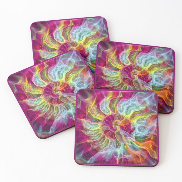 Item preview, Psychedelic Nautilus Shell designed and sold by Tridentulus.