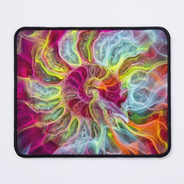 Item preview, Psychedelic Nautilus Shell designed and sold by Tridentulus.