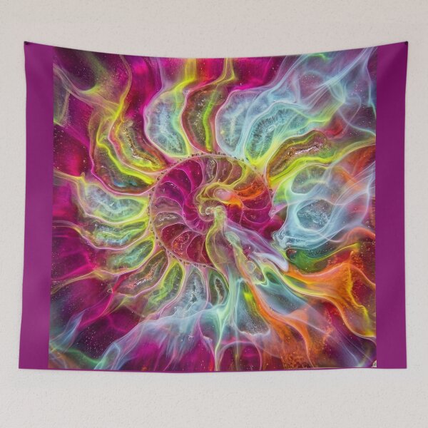Item preview, Psychedelic Nautilus Shell designed and sold by Tridentulus.