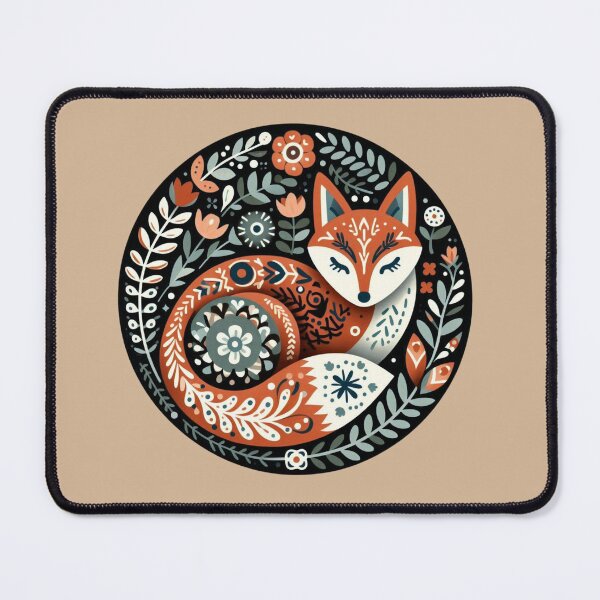 Item preview, Scandinavian Folk Art Fox designed and sold by Myra365Art.