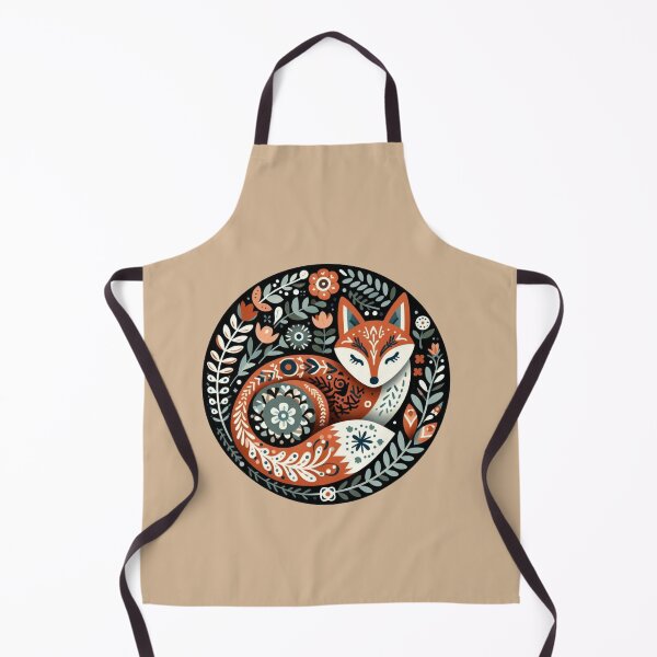 Item preview, Scandinavian Folk Art Fox designed and sold by Myra365Art.