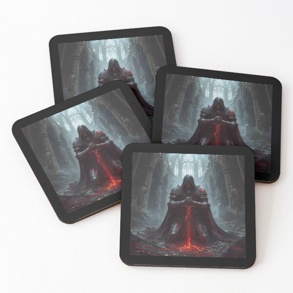 Item preview, Fallen Paladin of the Damned – Dark Fantasy Oathbreaker Knight Art designed and sold by Ferdopalec.
