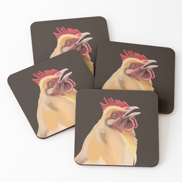 Item preview, Cute Smiling Farm Chicken Portrait  designed and sold by Deborah Camp.