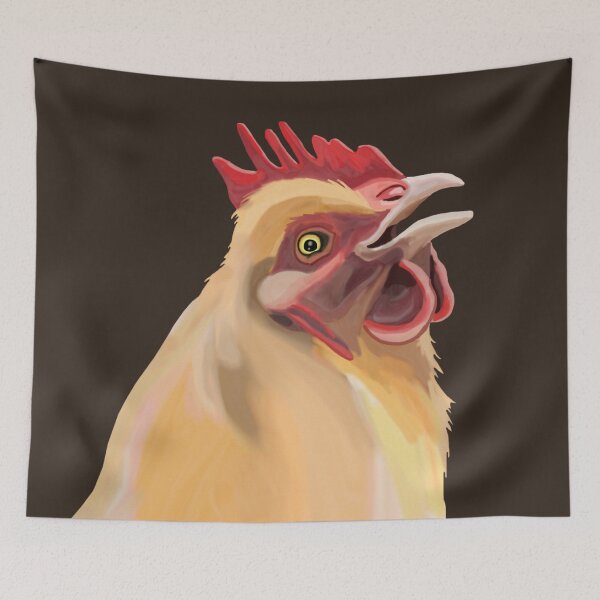Item preview, Cute Smiling Farm Chicken Portrait  designed and sold by Deborah Camp.