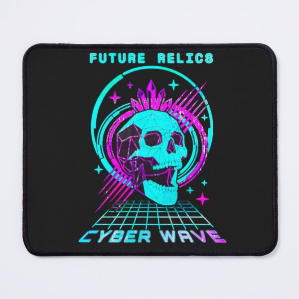 Item preview, Cyber Wave Retro Futurism - Neon Skull Y2K Aesthetic Design designed and sold by gringoods.