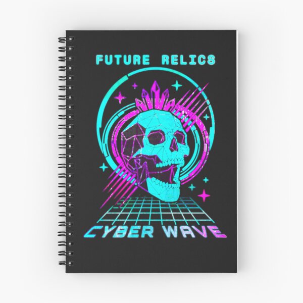 Item preview, Cyber Wave Retro Futurism - Neon Skull Y2K Aesthetic Design designed and sold by gringoods.