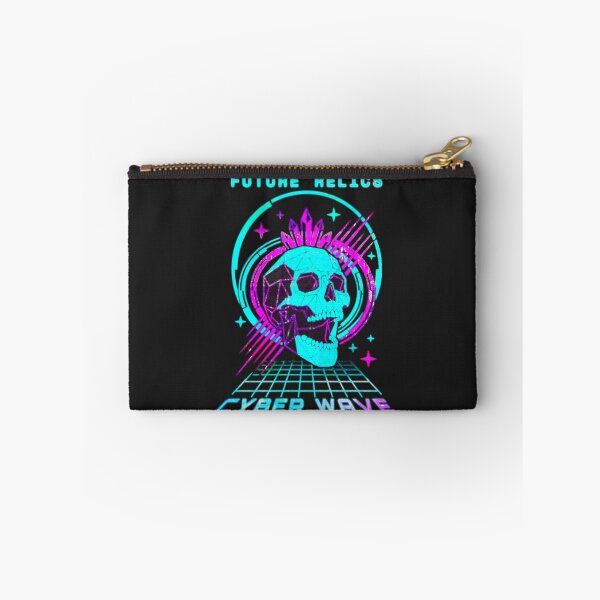 Item preview, Cyber Wave Retro Futurism - Neon Skull Y2K Aesthetic Design designed and sold by gringoods.