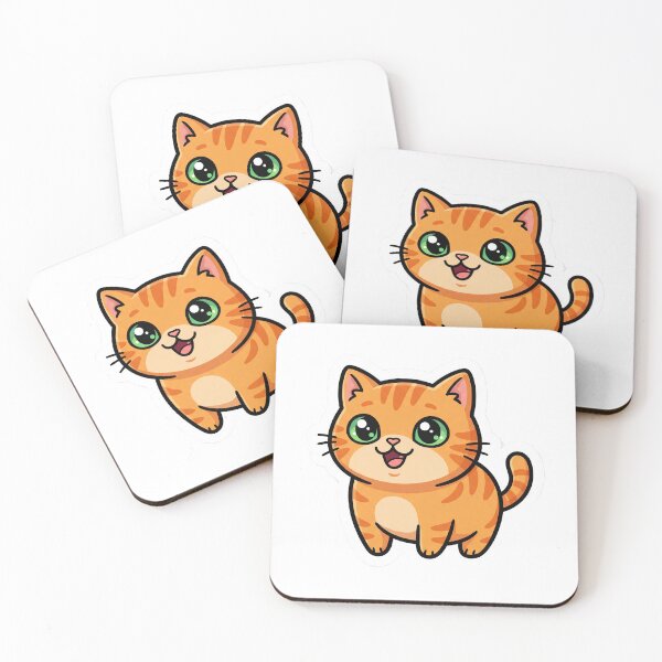 Item preview, cute orange tabby cat sticker designed and sold by hunteroflions.