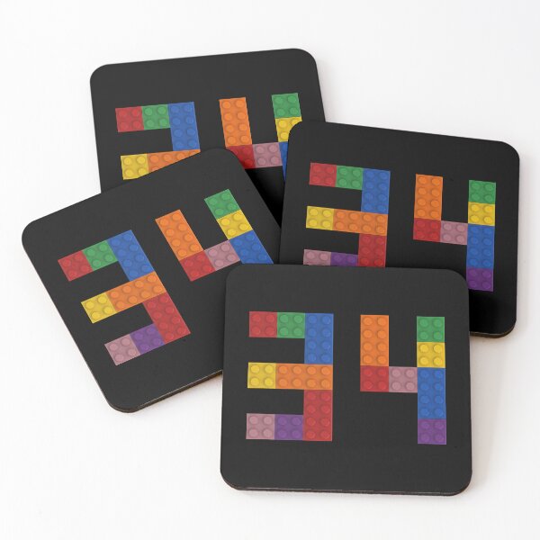 Item preview, 34 numbering made of bricks designed and sold by Brickification.