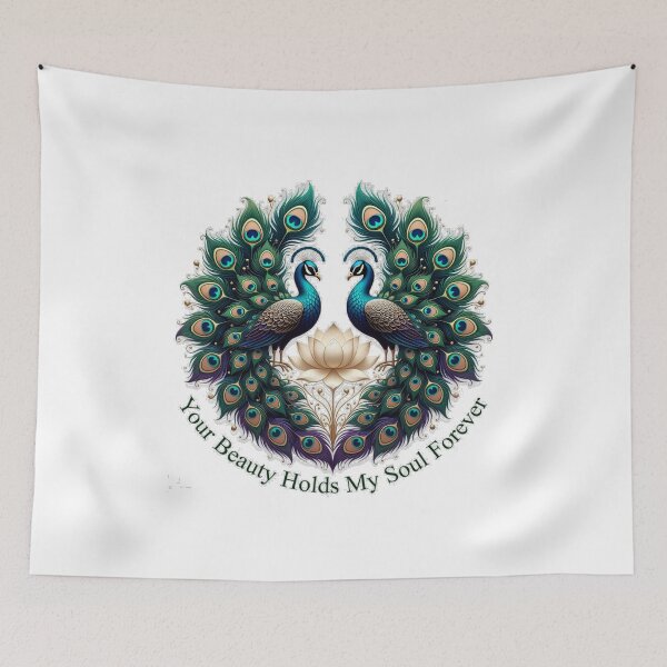 Item preview, Your Beauty Holds My Soul Forever Peacock Gifts T-Shirt | Majestic Romance Emblem Tee | Intricate Affection Collection designed and sold by YMLux.