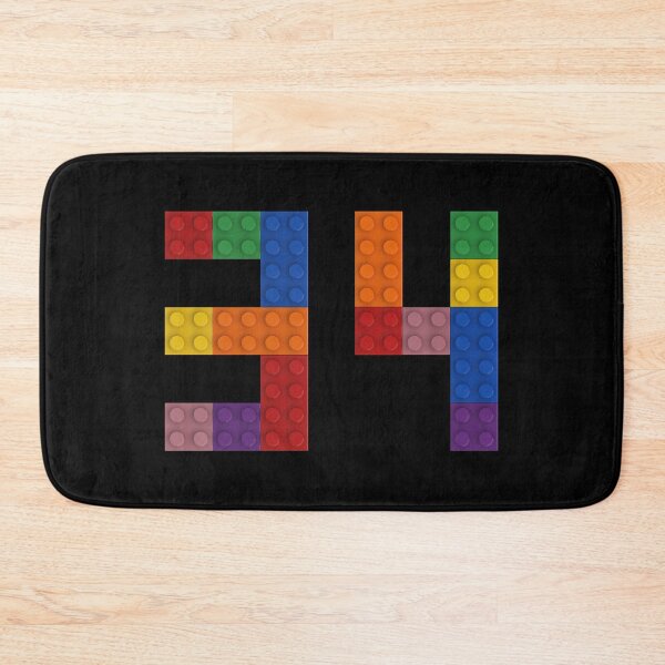 Item preview, 34 numbering made of bricks designed and sold by Brickification.