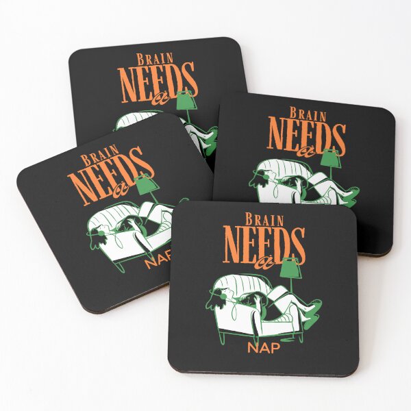 Item preview, Brain Needs a Nap — Funny Tired Brain Quote t-shirt designed and sold by PrintMod.