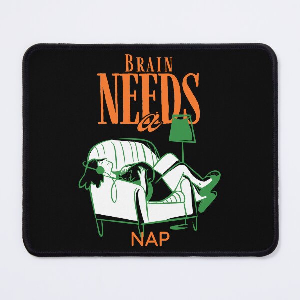 Item preview, Brain Needs a Nap — Funny Tired Brain Quote t-shirt designed and sold by PrintMod.