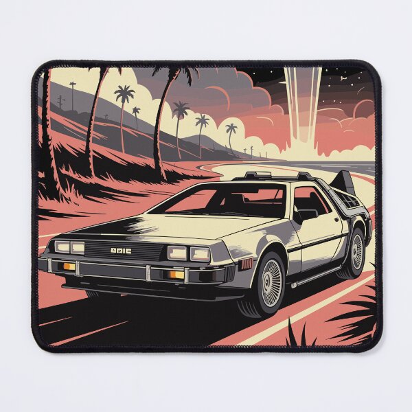 Item preview, Vintage Classic Car Delorean Art Free designed and sold by PrintCarClub.