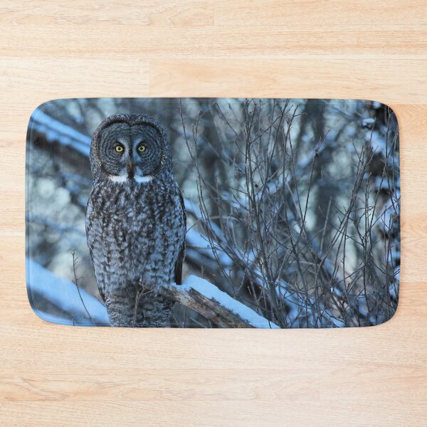 Item preview, Great Grey Owl Watching from the Woods designed and sold by locustgirl.