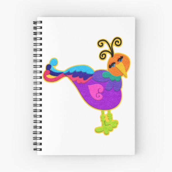 Item preview, Whimsical Boid Colorful Felt Look Bird designed and sold by CheriesArt.