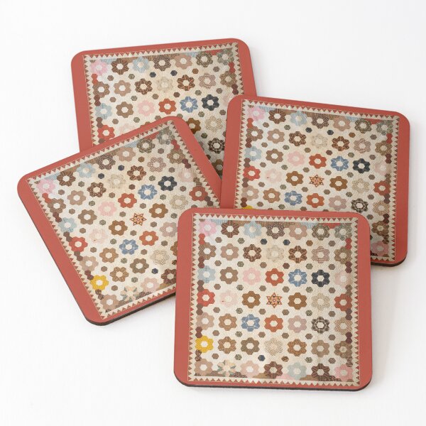 Item preview, Star and Honeycomb Vintage Delight Quilt designed and sold by AnimaliaStar.